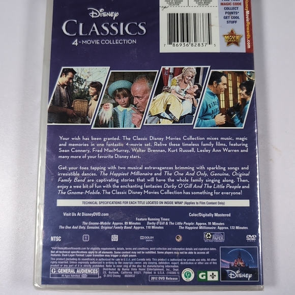 Disney Classics 4-Movie Collection DVD - Picture 2 of 8